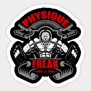 Physique Freak | Motivational & Inspirational | Gift or Present for Gym Lovers Sticker